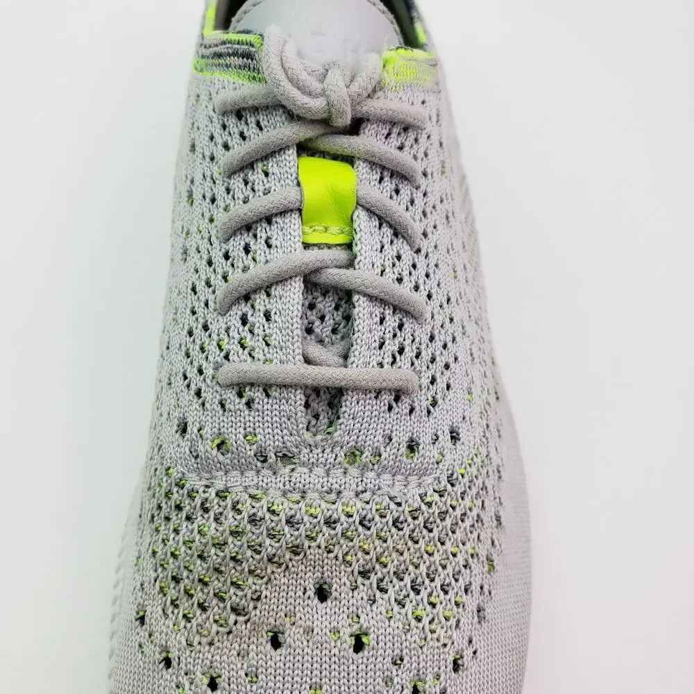Cole Haan Grand OS Womens Size 9 B Gray Volt Fly Knit Oxford Sneaker Shoes W2284